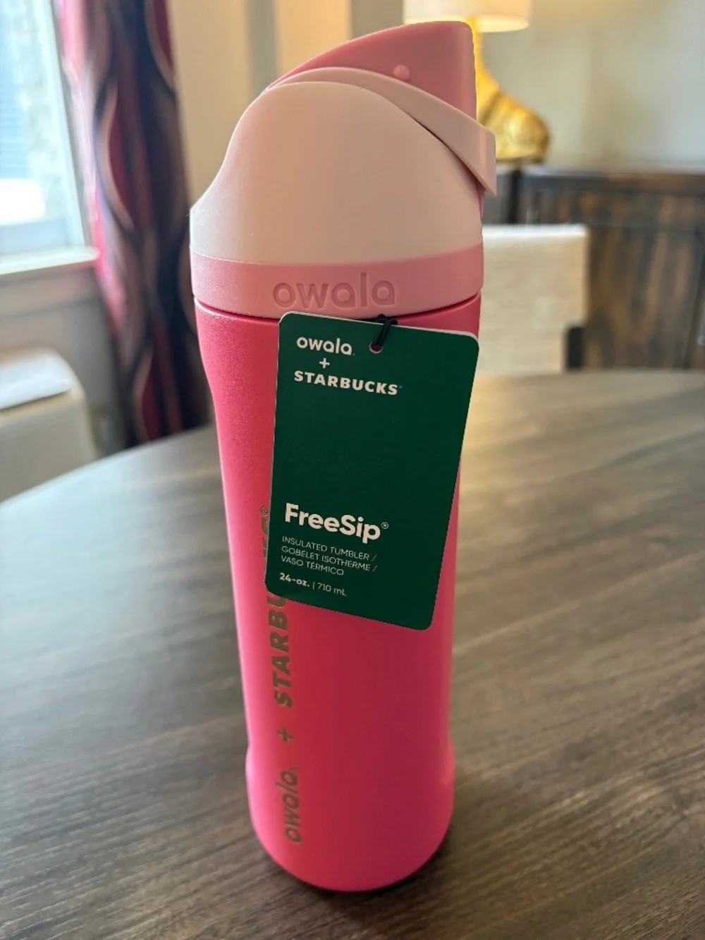 Starbucks Pink Owala Insulated Travel Bottle 24oz PINK DRINK COLLECTION